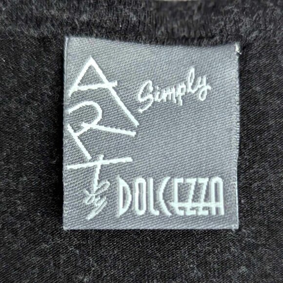 Simply Art by Dolcezza Woman Face Long Sleeve Shirt Top M Art to Wear Studded - Picture 8 of 9